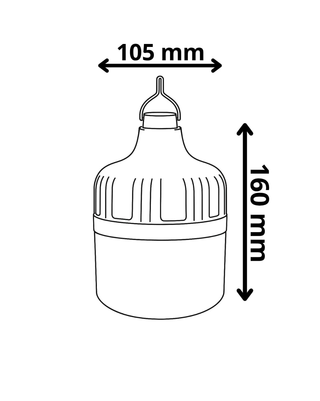 100W Şarjlı Kamp Lambası - LEDx Şarjlı Ürünler Modeli - Görsel 3