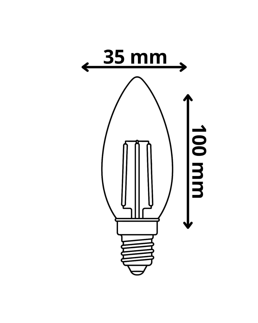 E-14 Buji Rustik Ampul - LEDx Rustik Ampul Modeli - Görsel 3