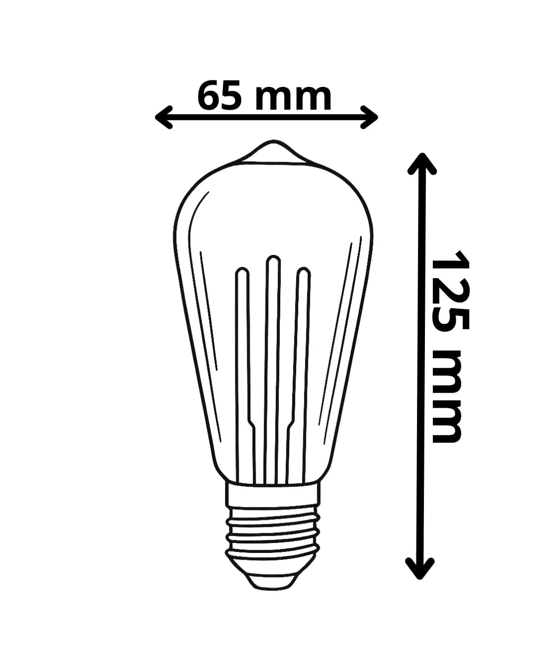 ST-64 STAR Rustik Ampul - LEDx Rustik Ampul Modeli - Görsel 3