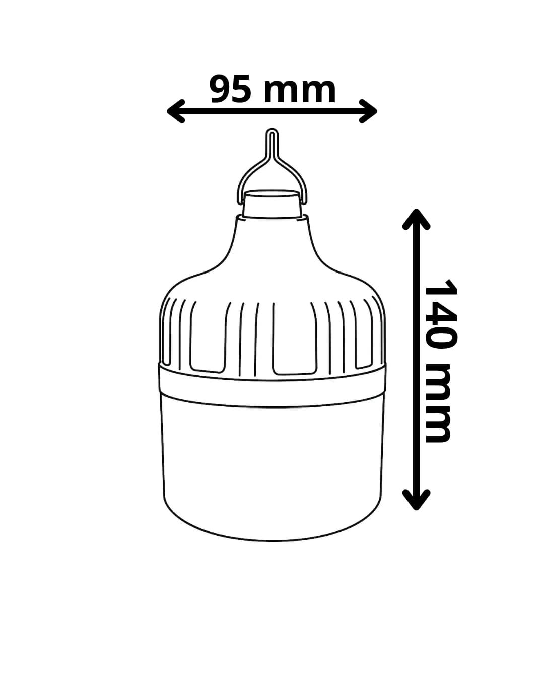 50W Şarjlı Kamp Lambası  - LEDx Şarjlı Ürünler Modeli - Görsel 3