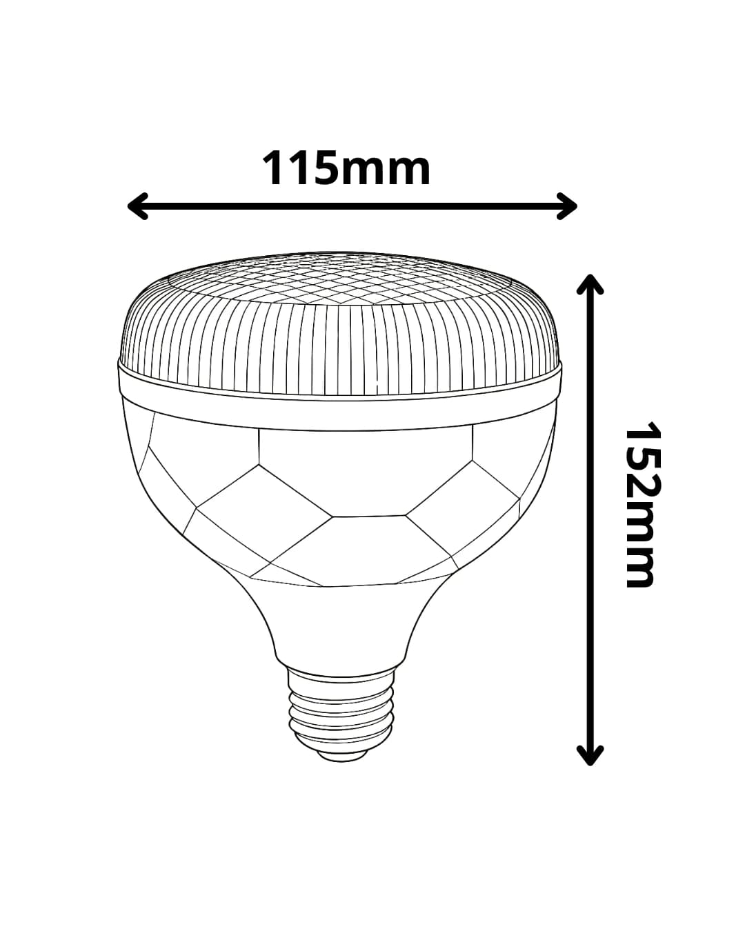 40W Kristal Torch LED Ampul - E27 Duy - LEDx Led Ampuller Modeli - Görsel 3